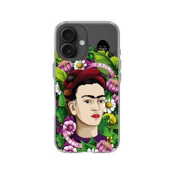 iPhone 16 Clear 透明 - Frida Kahlo - 卡蘿與猴子