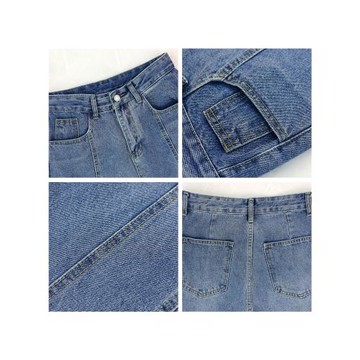 韓國INS垂感牛仔褲男寬松直筒褲子百搭闊腿褲復古做舊長褲水洗潮