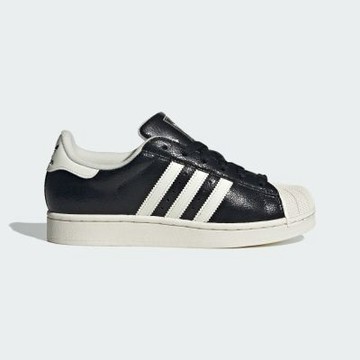 adidas 愛迪達 休閒鞋 女鞋 運動鞋 三葉草 SUPERSTAR II W 黑 JS4014 (9109)