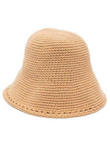 Ruslan Baginskiy - woven wool bucket hat - women - Wool - One Size - Neutrals