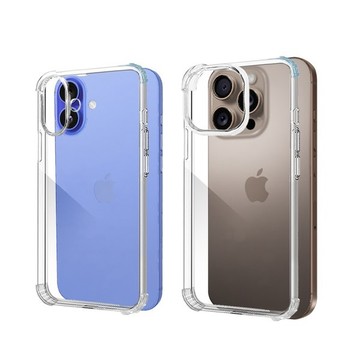 Timo iPhone 16 Pro Max /16 Pro /16 Plus /16 /16e&17e通用 系列 四角防摔透明矽膠手機保護殼