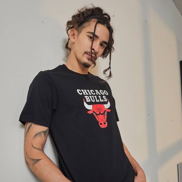 NBA 基本版 隊徽印刷 短袖上衣 公牛隊