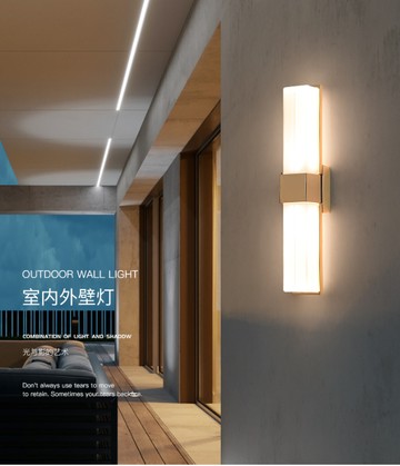 雙頭14w 壁燈 客廳燈 臥室燈過道燈 走道燈 輕奢燈具 樓梯燈 陽臺燈 庭院led燈 超亮防水戶外