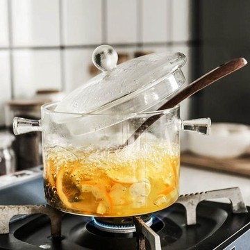 家用透明煮奶鍋燃氣明火小瓦罐迷你湯鍋碗高硼硅玻璃燉鍋燉湯