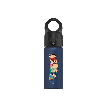 磁吸水壺 AquaStand 不鏽鋼 480cc - 無吸管 子夜藍 - 蠟筆小新 Crayon Shinchan - 春日部防衛隊疊疊樂
