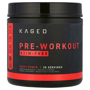 Kaged, 鍛煉前，無刺激性，水果混合，1.19 磅（538 克）