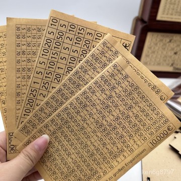 存錢罐貼紙數字存錢計劃紙幣硬幣都可存放高顔值存錢罐擺件貼紙 GTDI