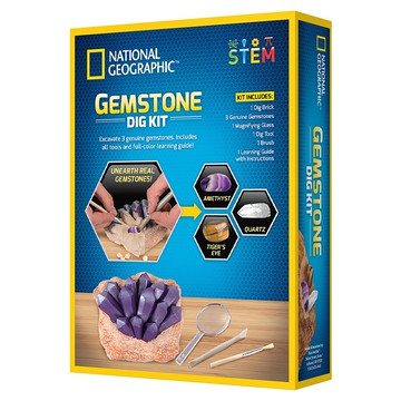 National Geographic 國家地理 地質寶石挖掘套組  1入
