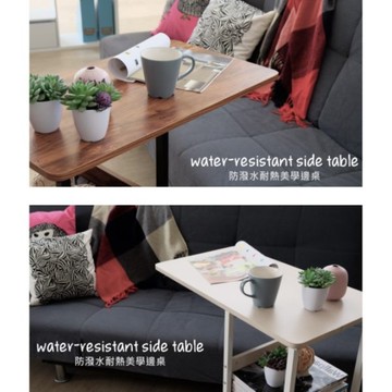 【家事達】SA-5774NA 防潑水耐熱美學邊桌 ( 原木色 ) 特價 電腦桌 工作桌