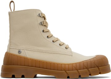 Kenzo 米色 Kenzo Paris KENZO-Gobi Lace-Up 踝靴