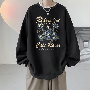 RIDERS INC SET55 Café Racer 銀狐絨加絨大學TEE 重磅衛衣