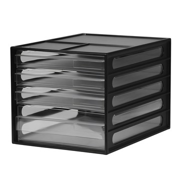 livinbox 桌上型資料櫃 DD-1213 A4 黑色 白色 單入  4抽