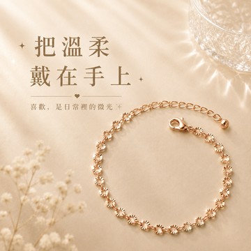 謝謝妳一直都在｜滿天星手鍊【OCTOBER 16Th】鈦鋼 開運 生日禮物 閨蜜禮物 情人節禮物 女友禮物 交換禮物 純銀手鍊 客製化禮物 MAY 14