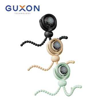 隔日到貨🚚【GUXON】捲捲扇 全方位旋轉風扇 嬰兒車風扇 露營風扇 腳踏車風扇 寵物推車風扇 夜燈風扇 桌扇 夾扇