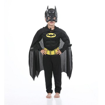 萬聖節化裝舞會蝙蝠俠兒童吸血鬼黑蝙蝠肌肉服裝舞臺演出服夜光[萌寶童裝]可開發票