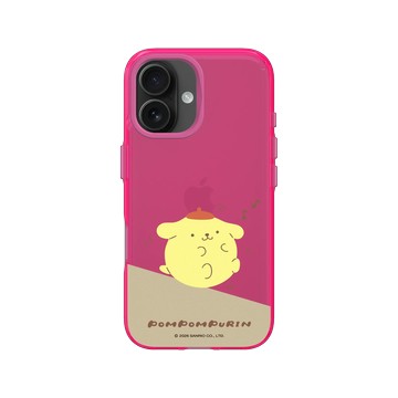 iPhone 16 Clear 粉漾桃 - 三麗鷗-布丁狗30週年 PomPomPurin (30th Anniversary) - 哼歌搖擺