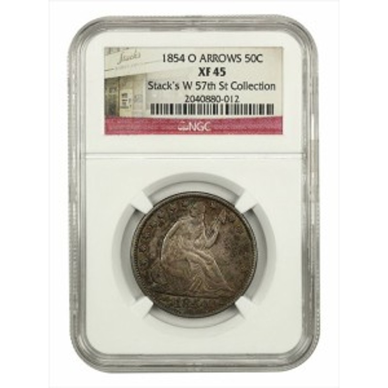 品質保証書付】 アンティークコイン NGC PCGS 1854年-O 50c NGC XF45