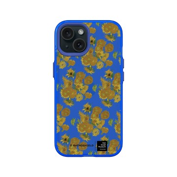 iPhone 15 Clear 激光藍 - Van Gogh Museum - 向日葵 - 重複圖案