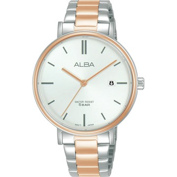 ALBA 都會時尚大三針女錶-36mm AG8N96X1 VJ32-X342KS