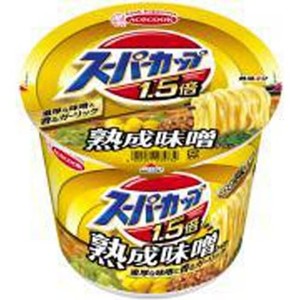 エースコック スーパーカップ1.5倍 みそラーメン 129G×12個入