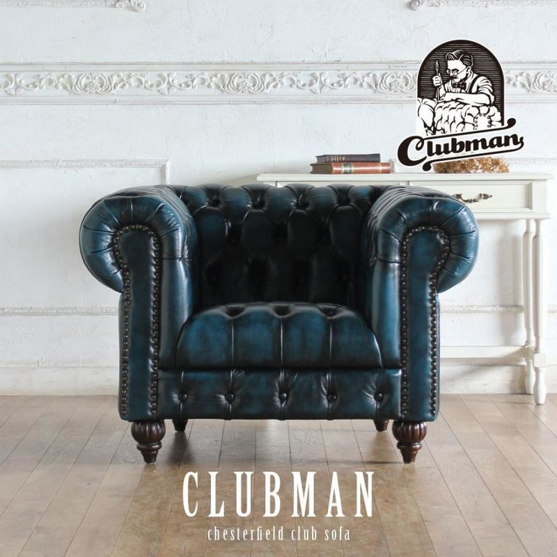 総本革張り　チェスターフィールドスタイル　１Ｐアームソファ 総本革張り チェスターフィールドスタイル 1Pアームソファ