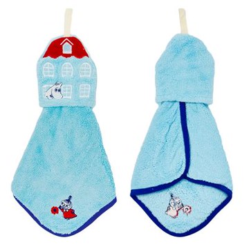 日本丸真 Moomin收納式擦手巾 紅屋頂公寓