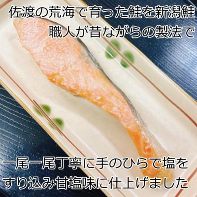 ふるさと納税 新潟県 佐渡産手塩のさけ、焼き漬けセット8切