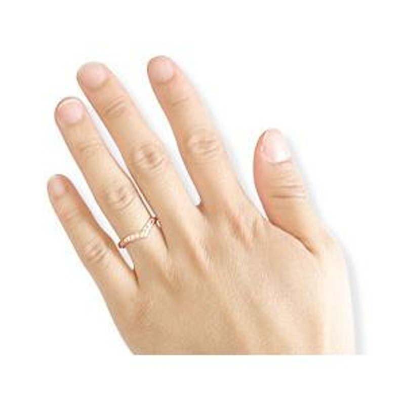 結婚指輪 V字 ペアリング ペア マリッジリング ダイヤモンド ホワイト