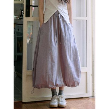 Jicouture“Urbancore”系列山系抽繩傘裙女夏季小眾設計感花苞裙