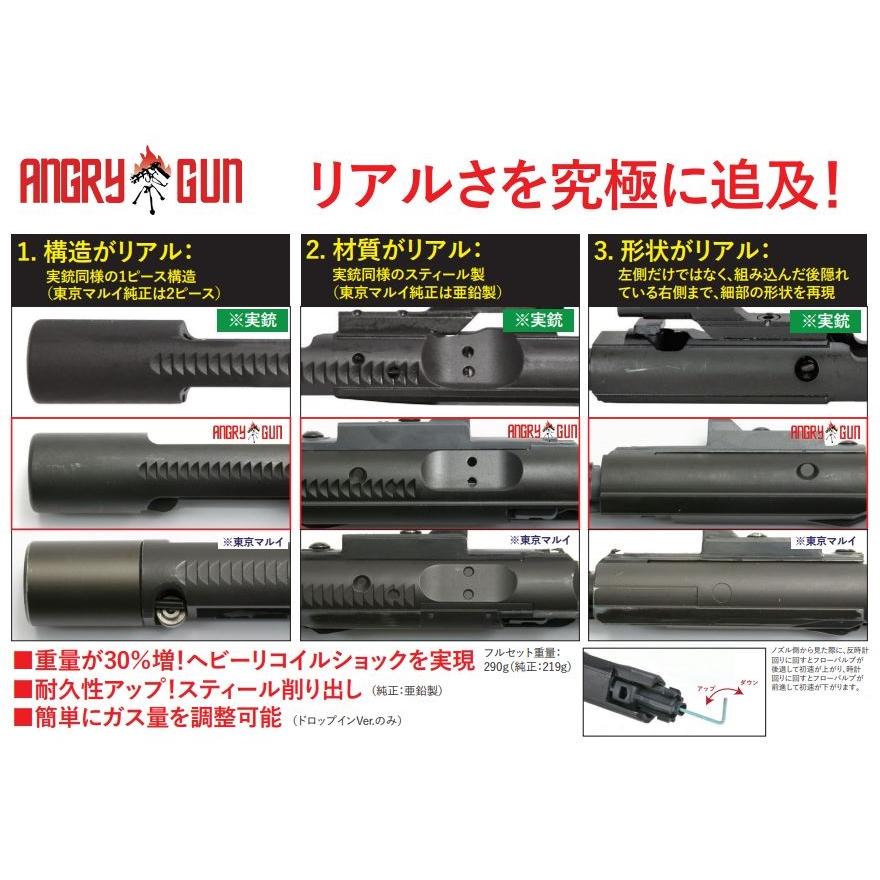 Angry Gun BCM ボルトキャリアー　Black 東京マルイ M4 MWS用 　Fe製　20221001-BC