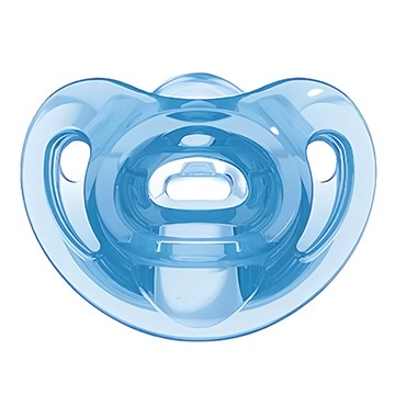 NUK SENSITIVE安撫奶嘴 100%柔軟矽膠  0-6個月  藍色  1個