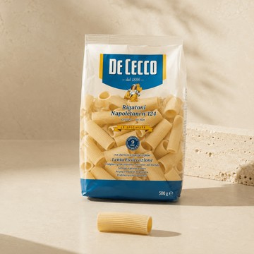 義大利｜N.124 大水管麵 RIGATONI NAPOLETANI ｜DE CECCO 義大利麵 pasta