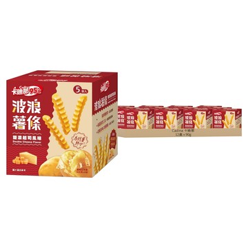 Cadina 卡迪那 95度C波浪薯條 雙濃起司風味 5包  80g  12盒