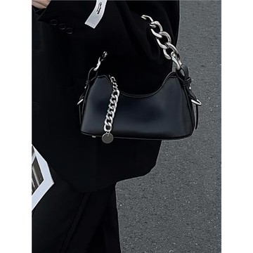 設計稀奇古怪女包包輕奢小眾高級感甜酷粗鏈條辣妹腋下包手提包