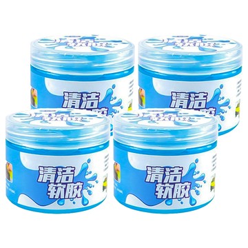 小麥購物 多功能清潔膠 160g  藍色  4個