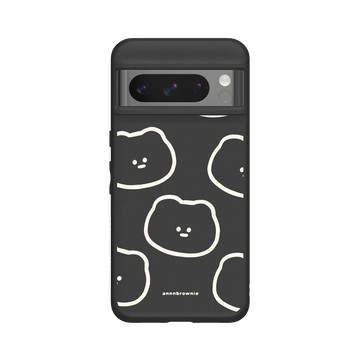 Pixel 8 Pro SolidSuit 黑 - 布朗尼 annnbrownie - 線條熊熊