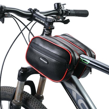 山地車通用前梁公路車上管包自行車防潑水馬鞍包橫梁單車包手機包