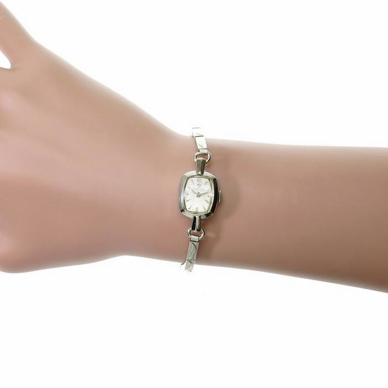 新品ベルト✨　オメガ　シーマスター　腕時計　レディース　手巻き　シルバー文字盤 OMEGA - 新品ベルト✨ オメガ シーマスター 腕時計 レディース