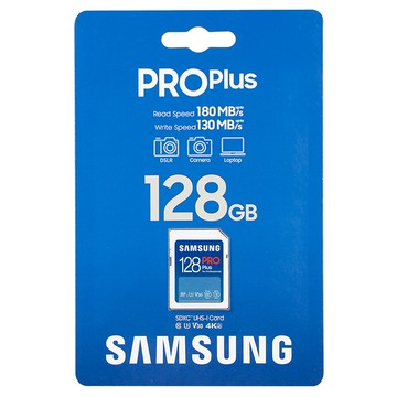 SAMSUNG 三星 2024 PRO Plus SD 記憶卡 公司貨 單眼 數位相機 攝影機 筆電  128GB  1個
