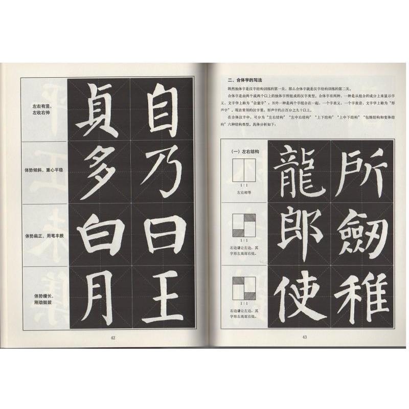 顔体「勤礼碑」字帖　書道指導教程　中国語書道 #39068;体《勤礼碑》字帖　#20070;法指#23548;教程