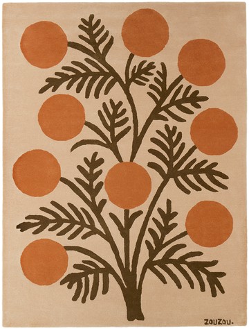Zouzou Rugs SSENSE 独家发售驼色 & 橙色 Marigolds 地毯