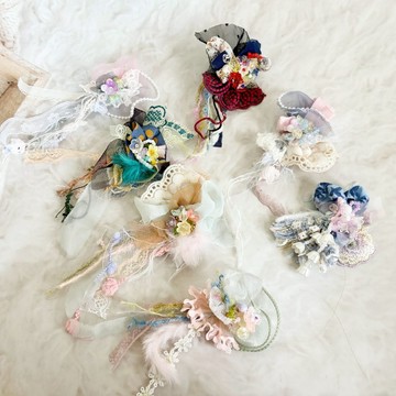 手工拼接 / 串珠髮夾 BB夾 瀏海夾 手工髮飾 馬尾夾 邊夾 彈簧夾