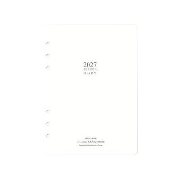 珠友Chuyu2027年A5.6孔日誌內頁1週2頁/BC-60462