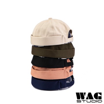 純棉水兵帽素面瓜皮帽復古水手帽情侶地主帽無簷帽漢堡帽 蝦皮商城 Line購物