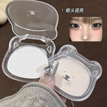 ✨新品上新✨KAKASHOW小熊啞光高光修容粉餅 臉部修飾 陰影立體 陰影側影 提亮面部 啞光修容粉餅 初學者 底妝神器