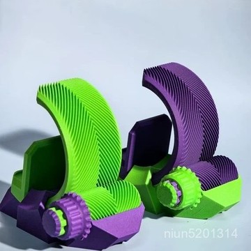 🔥臺灣出貨🔥3D打印手機桌麵支架調節塑料旋轉簡約高級可拆卸潮流齒輪 SWIP