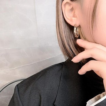 耳圈女輕奢小眾耳飾氣耳環【聚物優品】