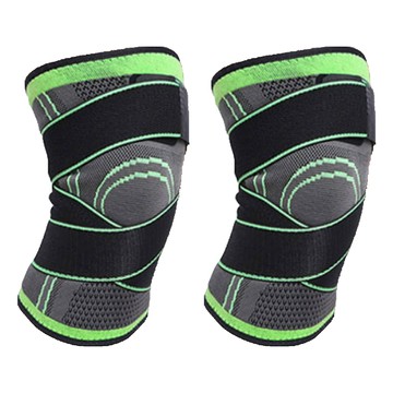 AOLIKES 奧力克斯 7720 綁帶運動護膝 綠色  XL  1組