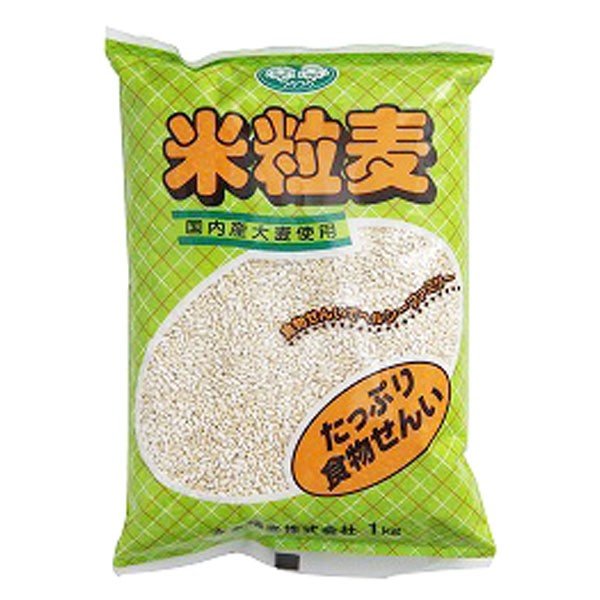 永倉精麦 米粒麦 袋タイプ 1kg