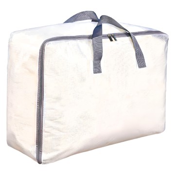 網格棉被收納袋 PVC尼龍材質 防水防塵  顏色隨機  1組